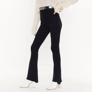 NastyGal We Flare You High-Waisted Pants